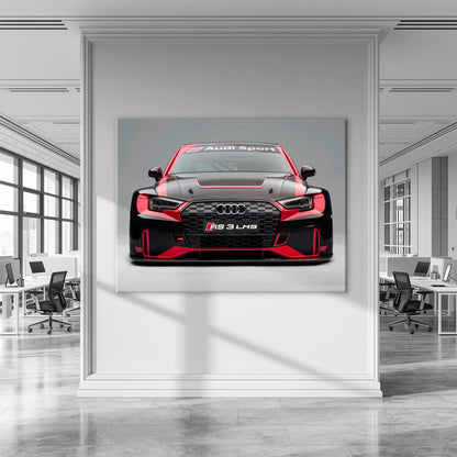 Audi LMS Racing Wall Art – Sport Car Canvas Print Cars
