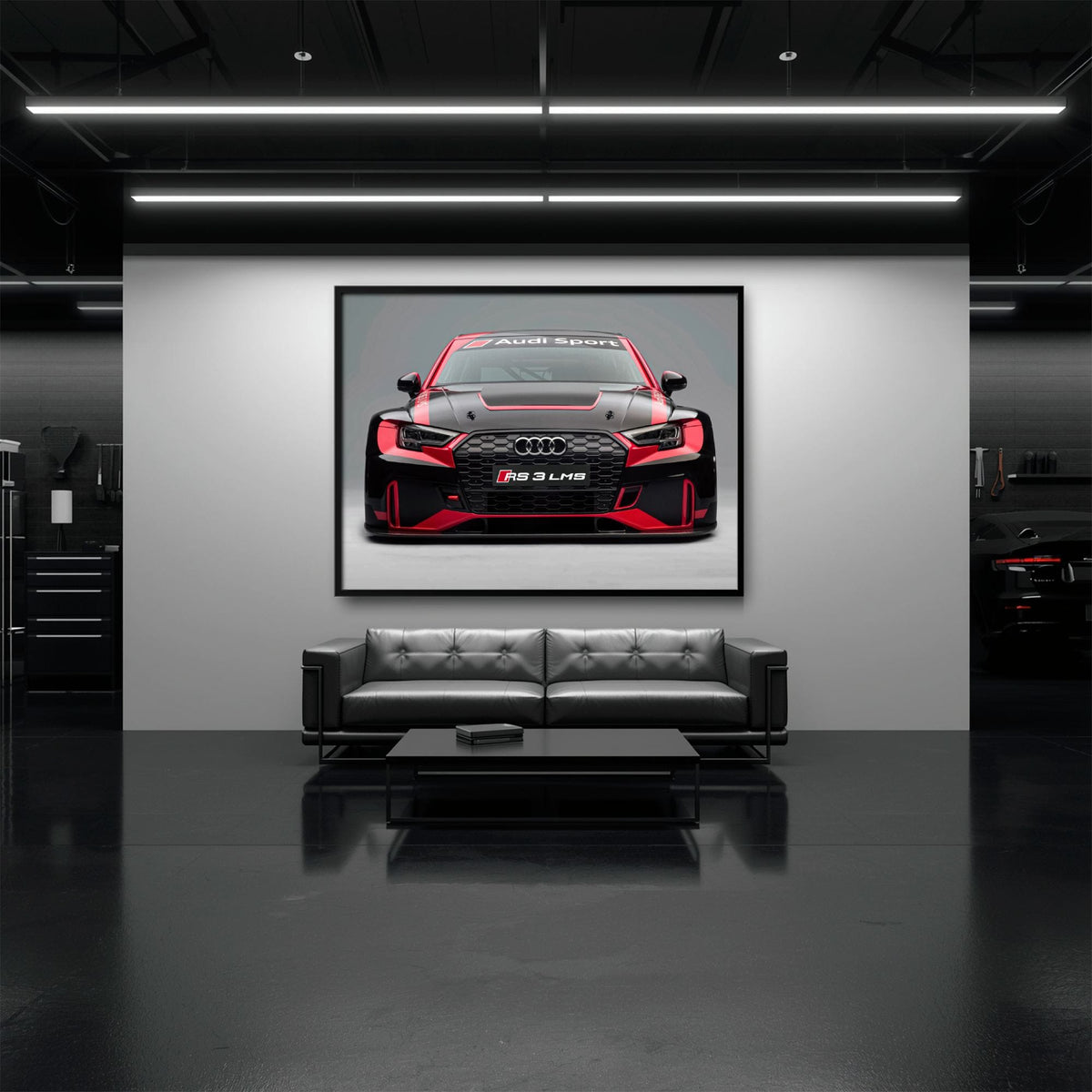 Audi LMS Racing Wall Art – Sport Car Canvas Print Cars
