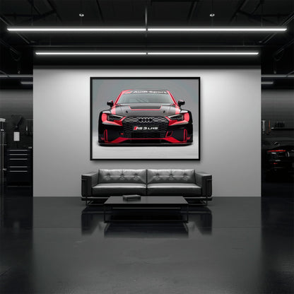 Audi LMS Racing Wall Art – Sport Car Canvas Print Cars