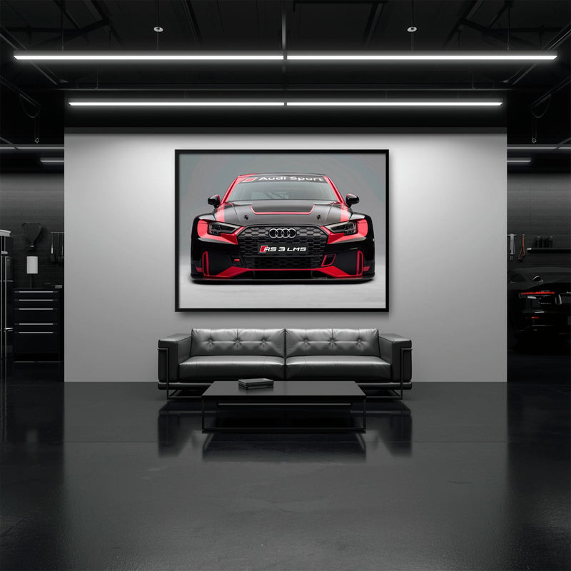 Audi LMS Racing Wall Art – Sport Car Canvas Print Cars