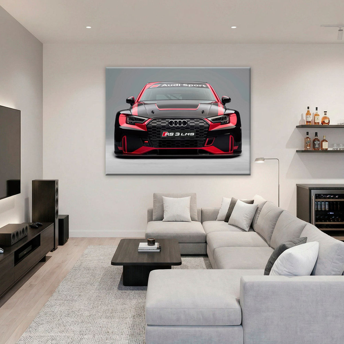 Audi LMS Racing Wall Art – Sport Car Canvas Print Cars
