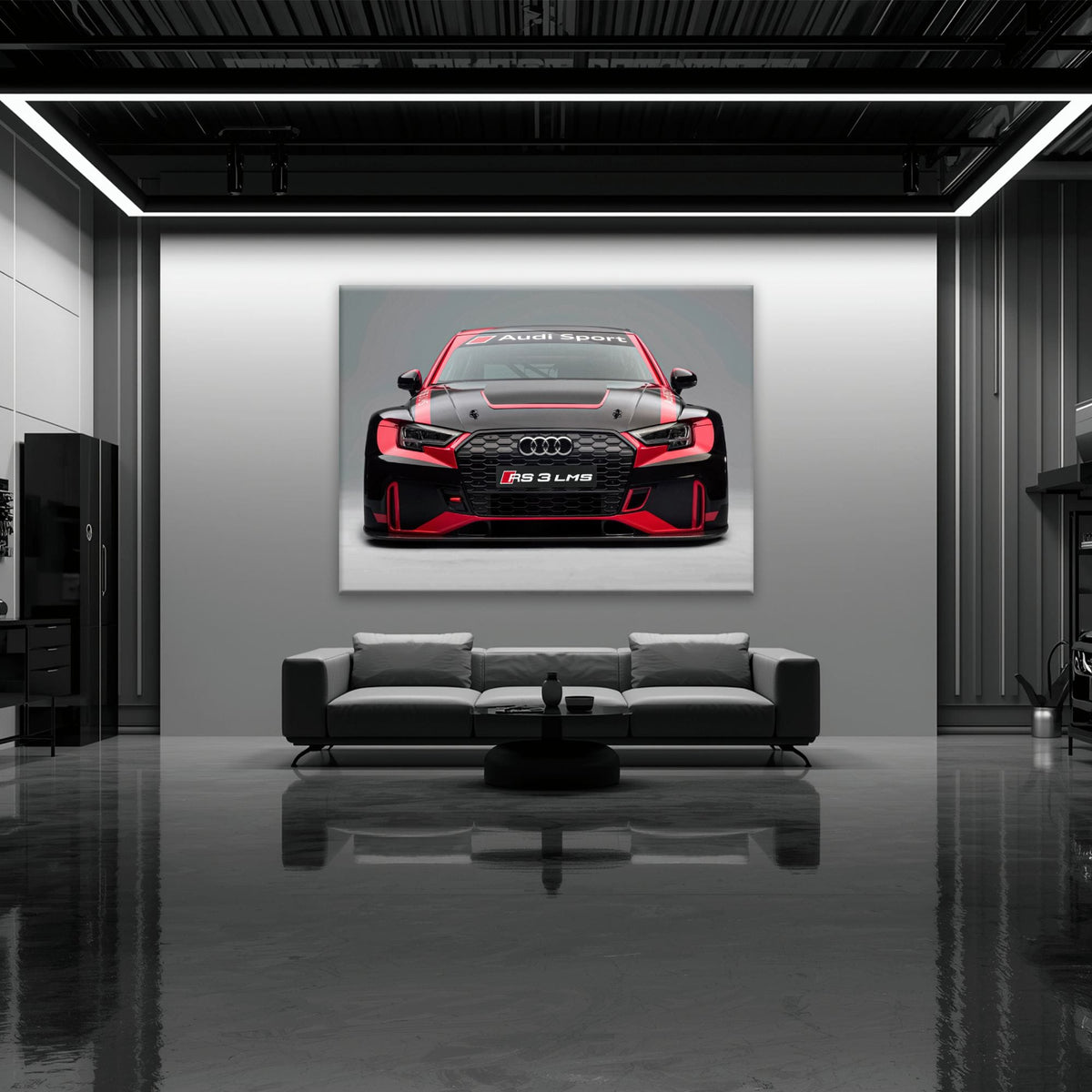 Audi LMS Racing Wall Art – Sport Car Canvas Print Cars