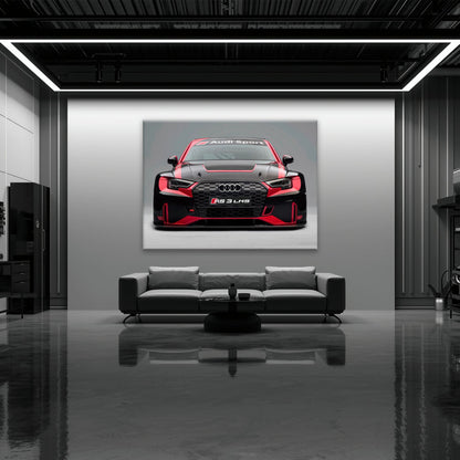 Audi LMS Racing Wall Art – Sport Car Canvas Print Cars
