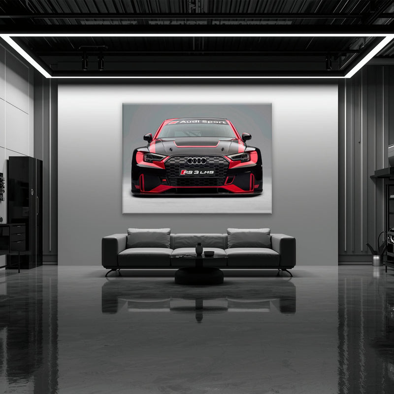 Audi LMS Racing Wall Art – Sport Car Canvas Print Cars