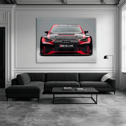 Audi LMS Racing Wall Art – Sport Car Canvas Print Cars