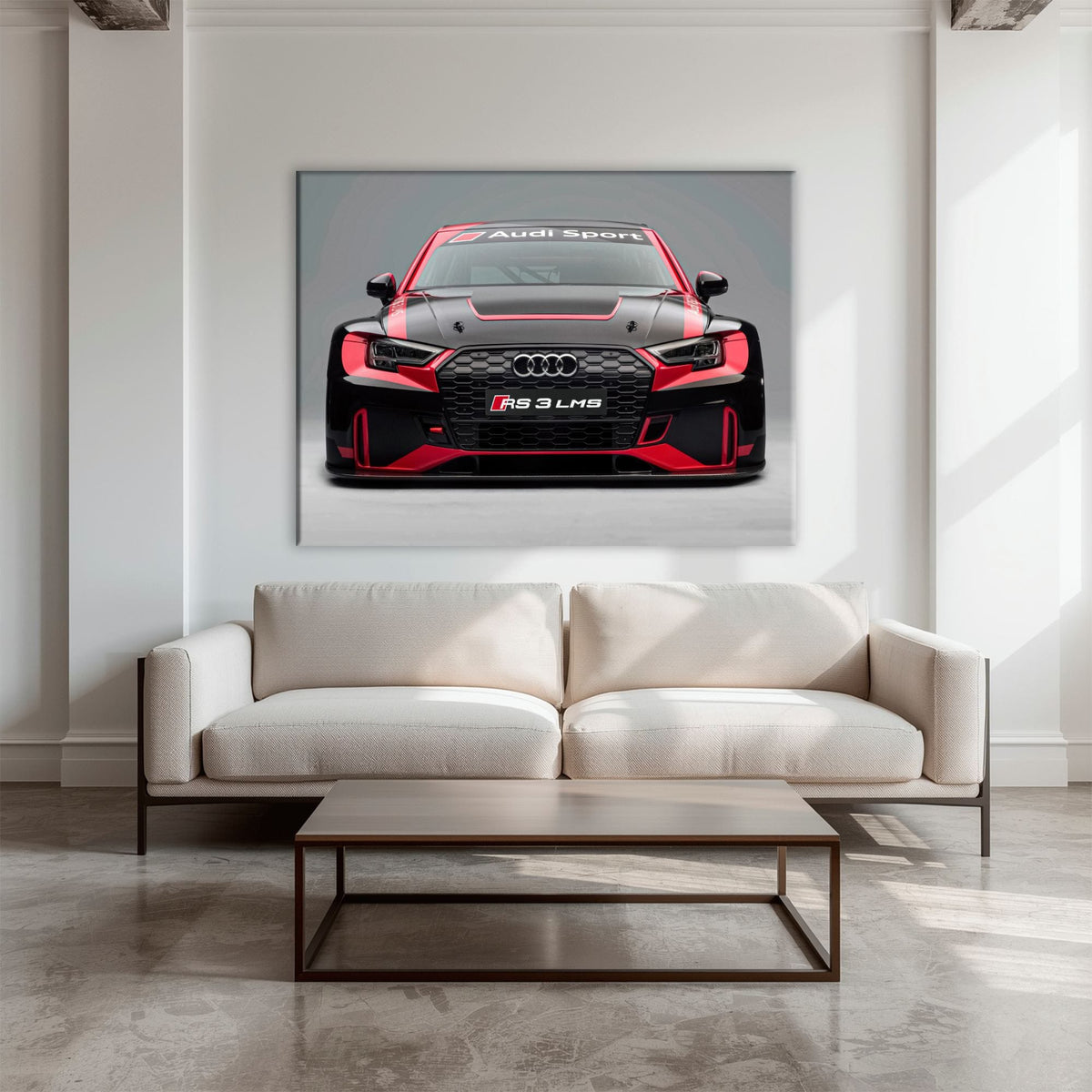 Audi LMS Racing Wall Art – Sport Car Canvas Print Cars