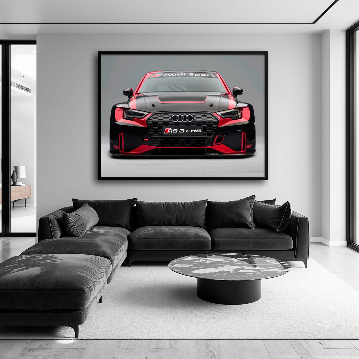 Audi LMS Racing Wall Art – Sport Car Canvas Print Cars