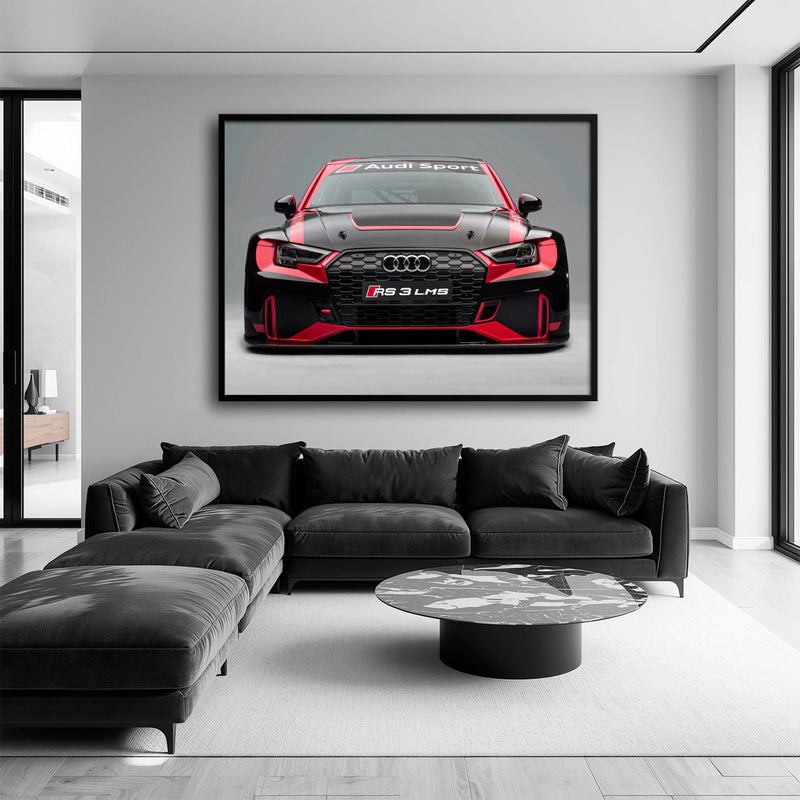Audi LMS Racing Wall Art – Sport Car Canvas Print Cars