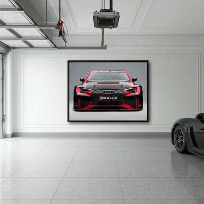 Audi LMS Racing Wall Art – Sport Car Canvas Print Cars
