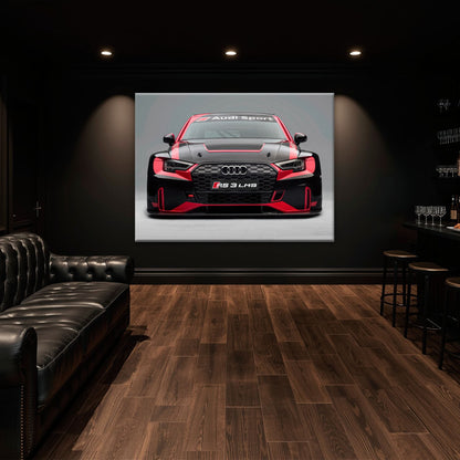 Audi LMS Racing Wall Art – Sport Car Canvas Print Cars