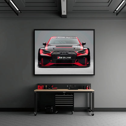 Audi LMS Racing Wall Art – Sport Car Canvas Print Cars