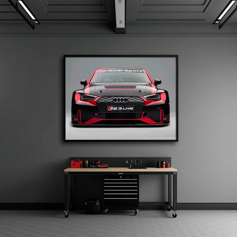 Audi LMS Racing Wall Art – Sport Car Canvas Print Cars