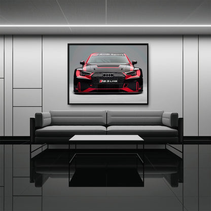 Audi LMS Racing Wall Art – Sport Car Canvas Print Cars