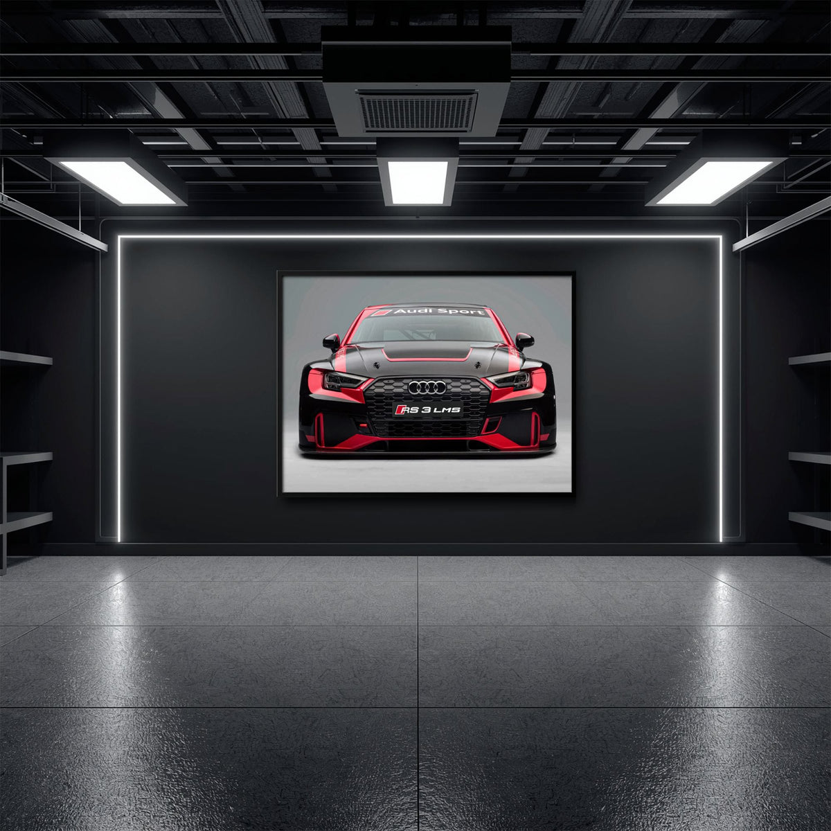Audi LMS Racing Wall Art – Sport Car Canvas Print Cars