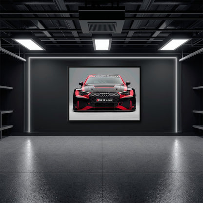 Audi LMS Racing Wall Art – Sport Car Canvas Print Cars