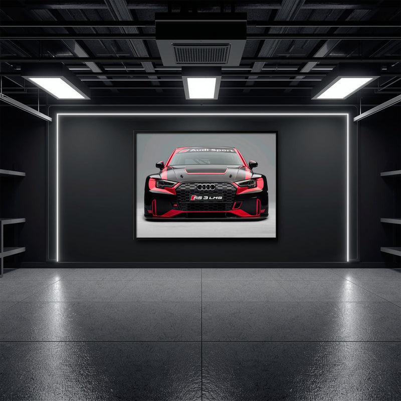 Audi LMS Racing Wall Art – Sport Car Canvas Print Cars