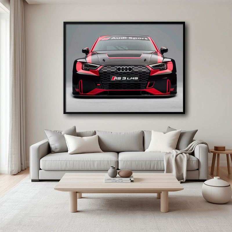Audi LMS Racing Wall Art – Sport Car Canvas Print Cars