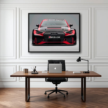 Audi LMS Racing Wall Art – Sport Car Canvas Print Cars