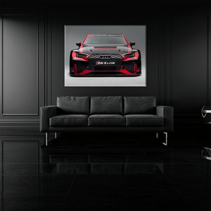 Audi LMS Racing Wall Art – Sport Car Canvas Print Cars