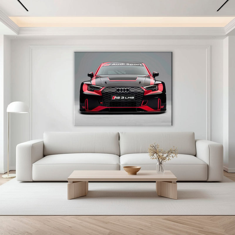 Audi LMS Racing Wall Art – Sport Car Canvas Print Cars