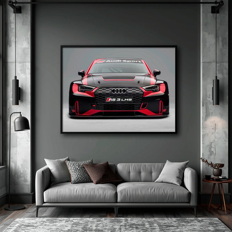 Audi LMS Racing Wall Art – Sport Car Canvas Print Cars