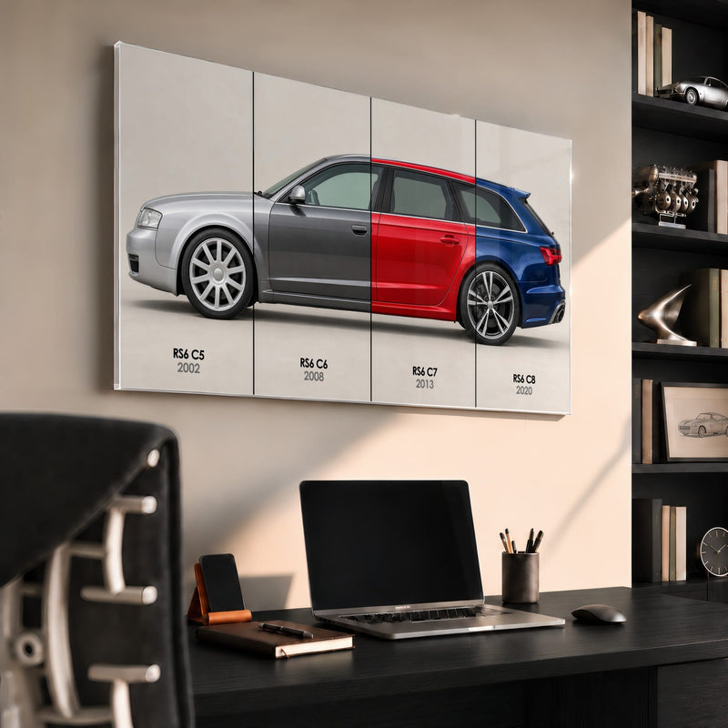 Audi RS6 Avant Evolution Poster & Canvas Wall Art | Caveson Cars