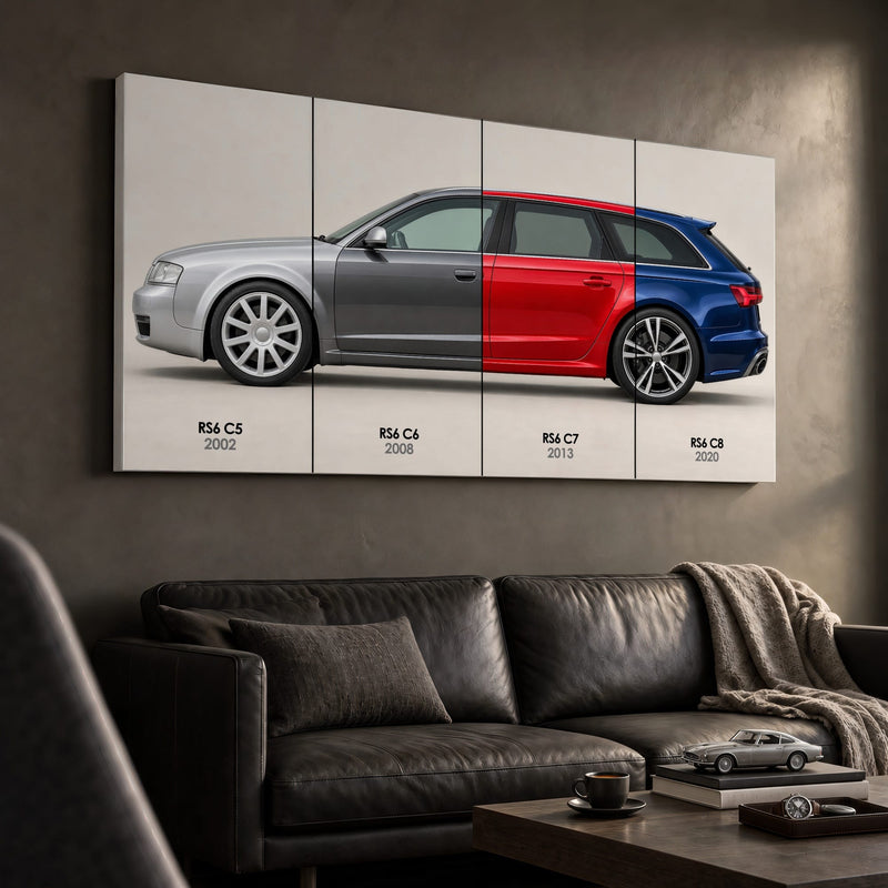 Audi RS6 Avant Evolution Poster & Canvas Wall Art | Caveson Cars