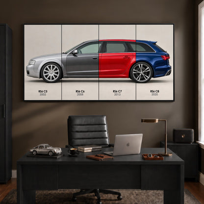 Audi RS6 Avant Evolution Poster & Canvas Wall Art | Caveson Cars
