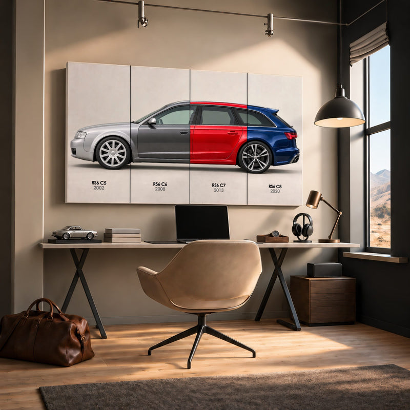 Audi RS6 Avant Evolution Poster & Canvas Wall Art | Caveson Cars
