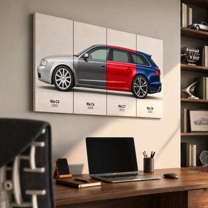 Audi RS6 Avant Evolution Poster & Canvas Wall Art | Caveson Cars
