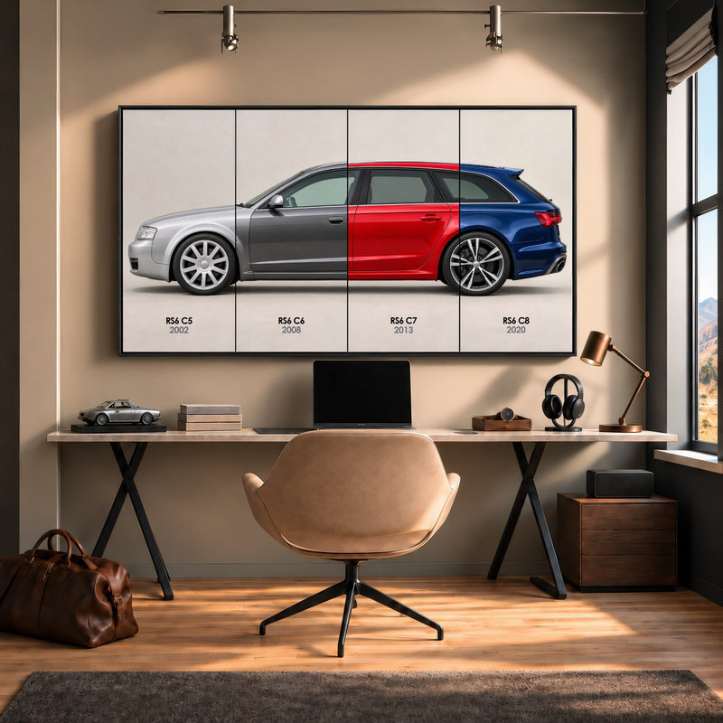Audi RS6 Avant Evolution Poster & Canvas Wall Art | Caveson Cars