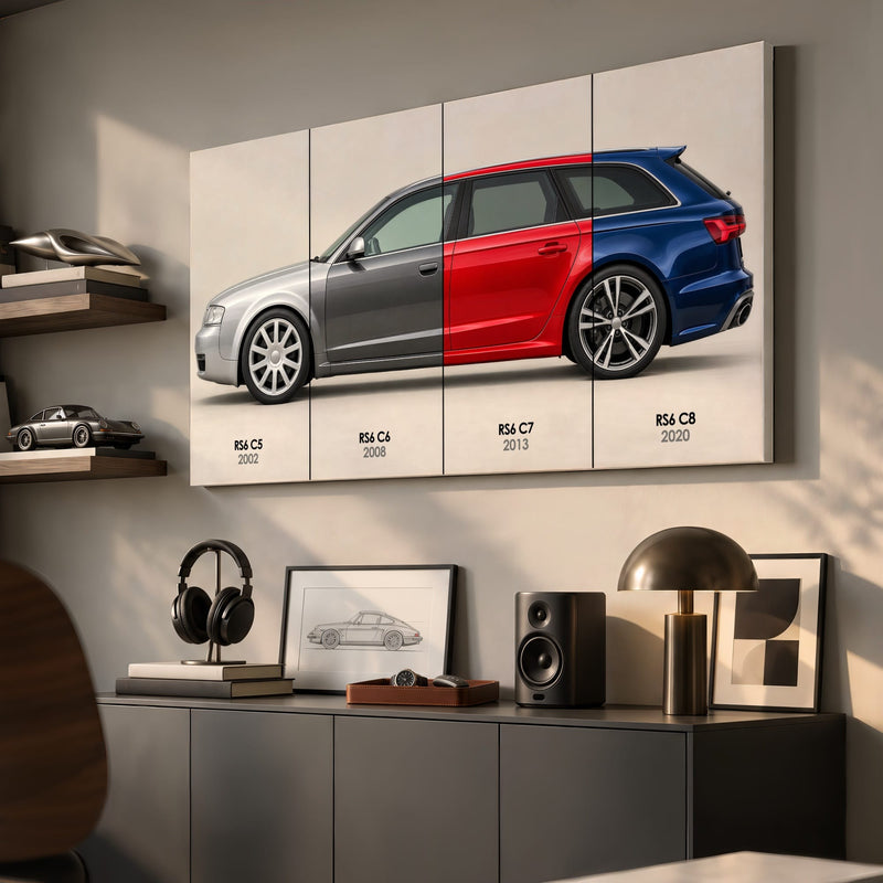 Audi RS6 Avant Evolution Poster & Canvas Wall Art | Caveson Cars