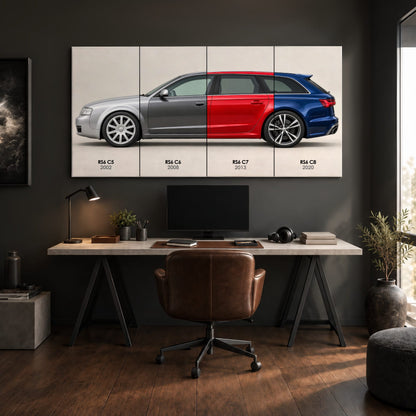 Audi RS6 Avant Evolution Poster & Canvas Wall Art | Caveson Cars