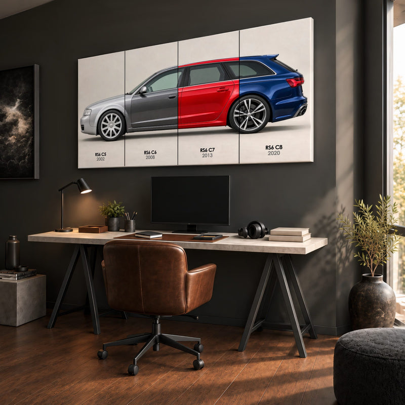 Audi RS6 Avant Evolution Poster & Canvas Wall Art | Caveson Cars