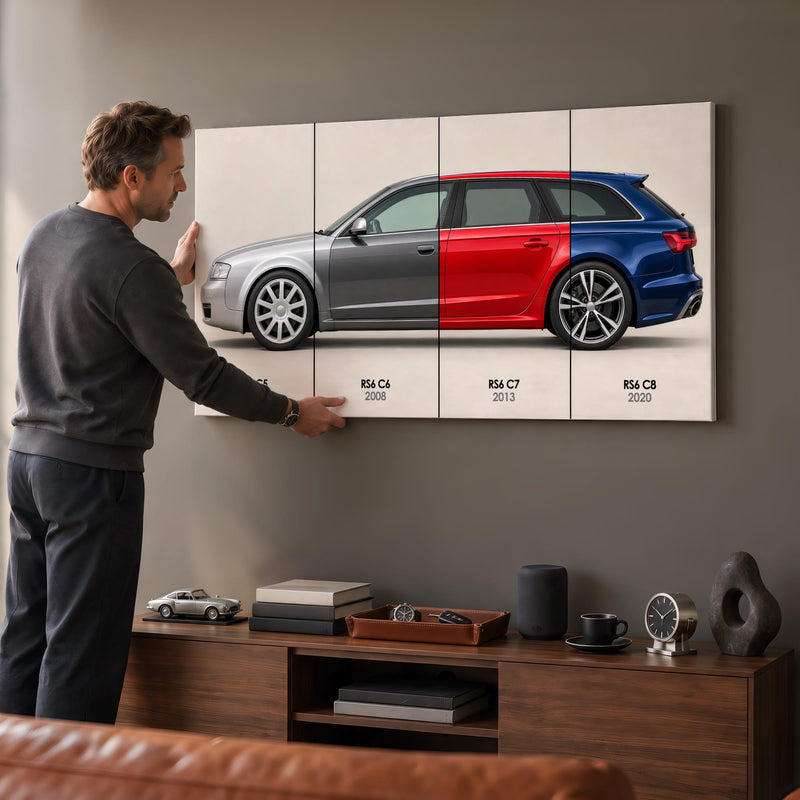 Audi RS6 Avant Evolution Poster & Canvas Wall Art | Caveson Cars