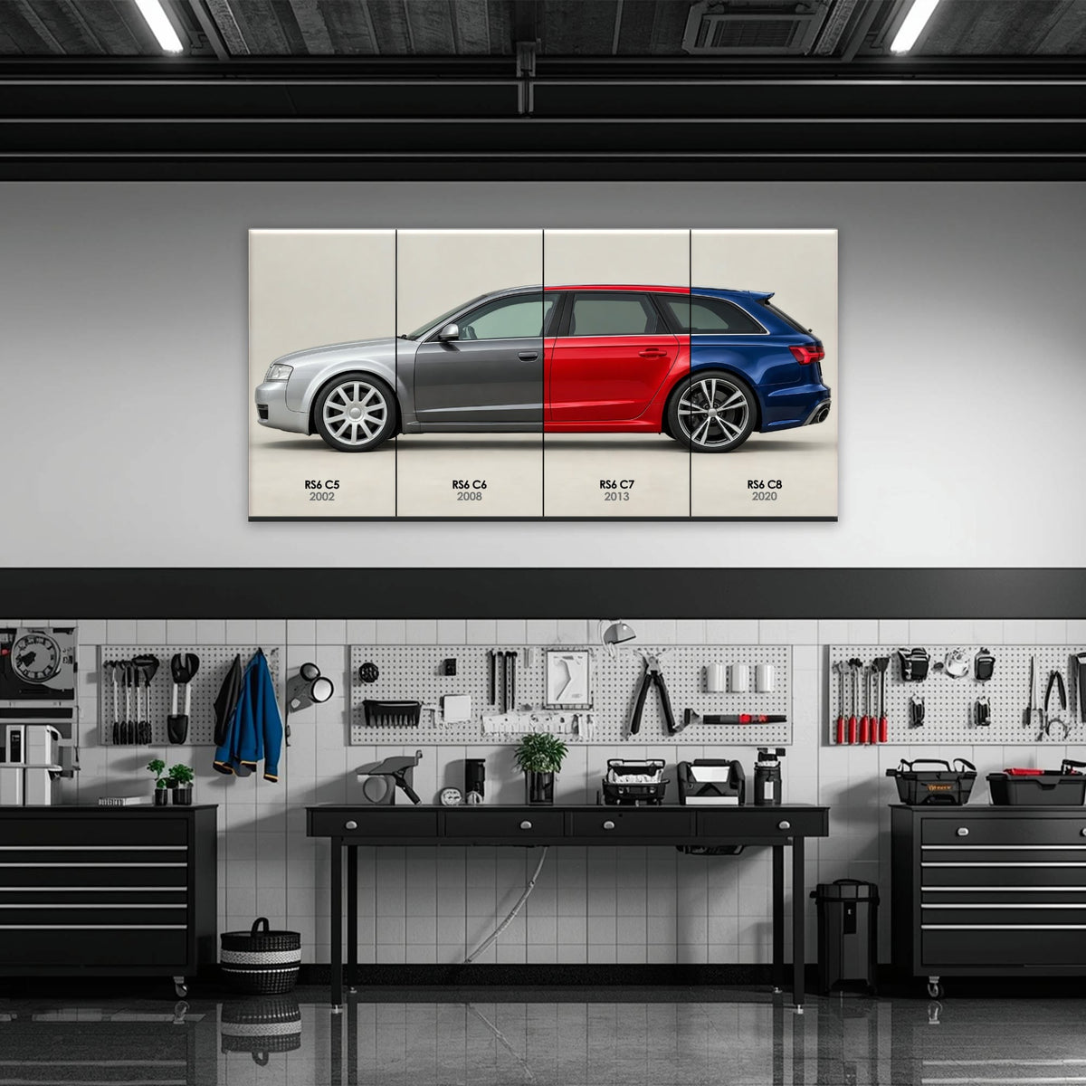 Audi RS6 Avant Evolution Poster & Canvas Wall Art | Caveson Cars