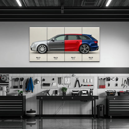 Audi RS6 Avant Evolution Poster & Canvas Wall Art | Caveson Cars
