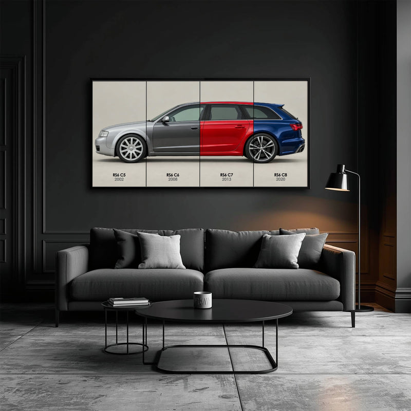 Audi RS6 Avant Evolution Poster & Canvas Wall Art | Caveson Cars