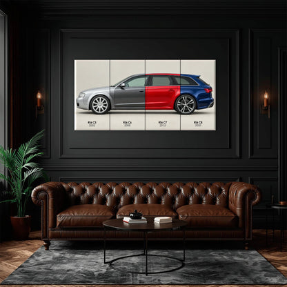 Audi RS6 Avant Evolution Poster & Canvas Wall Art | Caveson Cars
