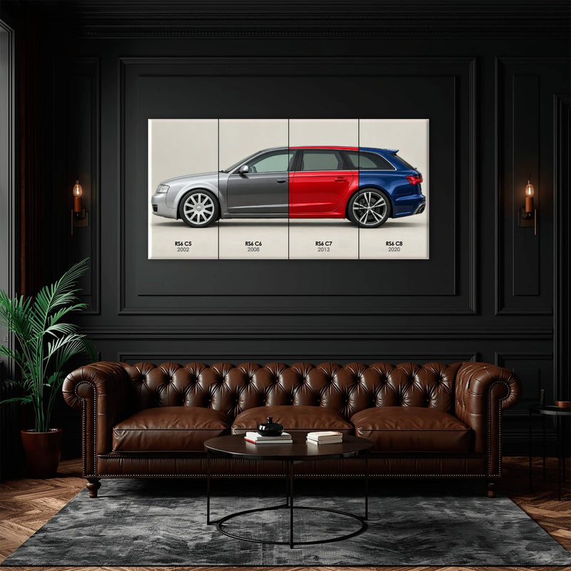 Audi RS6 Avant Evolution Poster & Canvas Wall Art | Caveson Cars