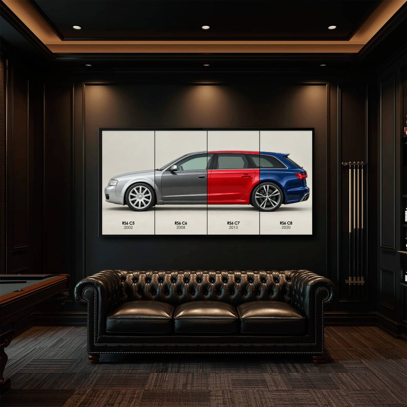 Audi RS6 Avant Evolution Poster & Canvas Wall Art | Caveson Cars