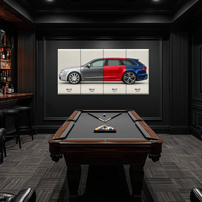 Audi RS6 Avant Evolution Poster & Canvas Wall Art | Caveson Cars