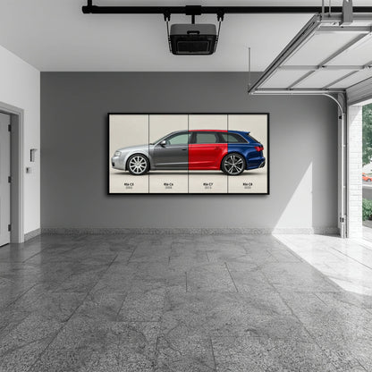 Audi RS6 Avant Evolution Poster & Canvas Wall Art | Caveson Cars