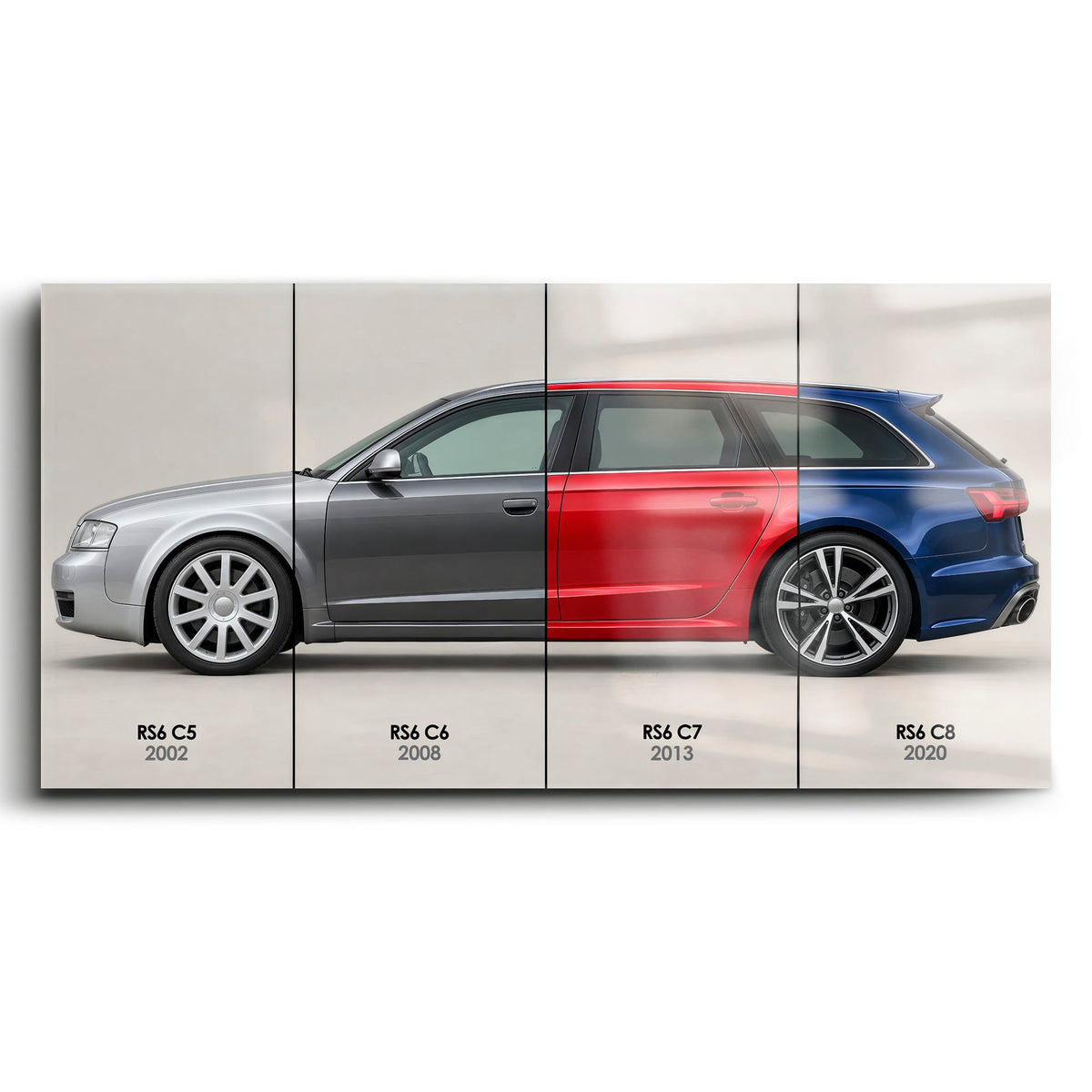 Audi RS6 Avant Evolution Poster & Canvas Wall Art | Caveson Cars