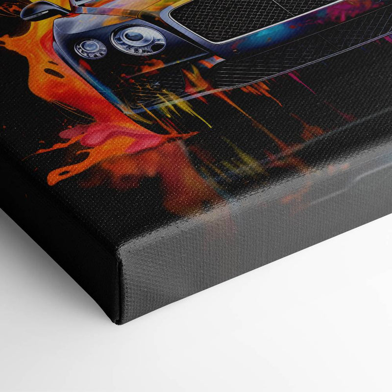 Bentley Continental GT Wall Art – Colorful Pop Art Canvas Print Cars