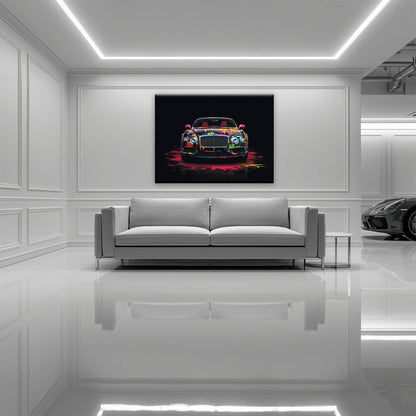 Bentley GT Canvas Print – Graffiti Car Wall Art– Automotive Decor Cars