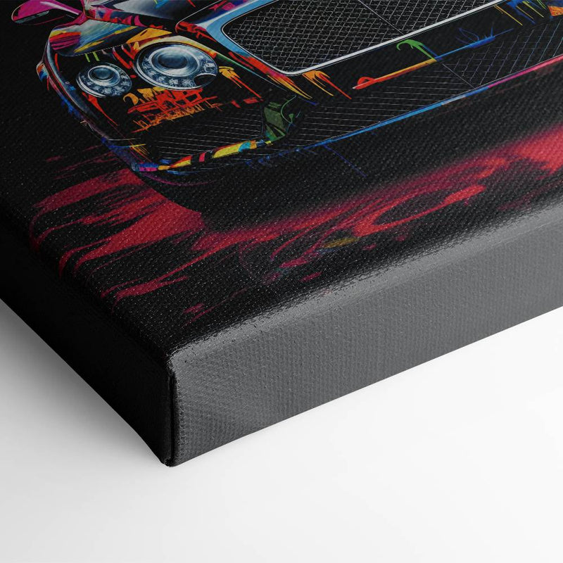 Bentley GT Canvas Print – Graffiti Car Wall Art– Automotive Decor Cars