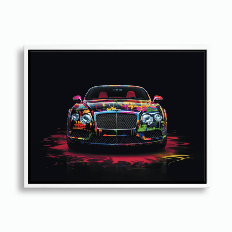 Bentley GT Canvas Print – Graffiti Car Wall Art– Automotive Decor Cars
