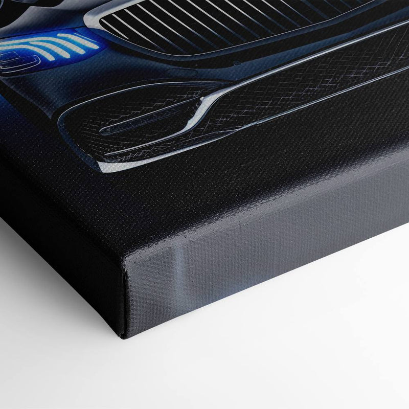 Mercedes-Maybach Blue Sovereign Wall Art – Black Luxury Decor Cars