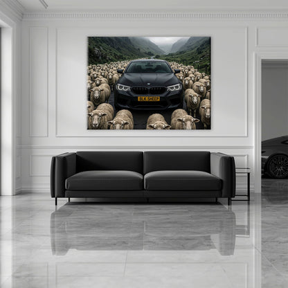 BLK SHEEP BMW Canvas Wall Art | Car Wall Decor Cars